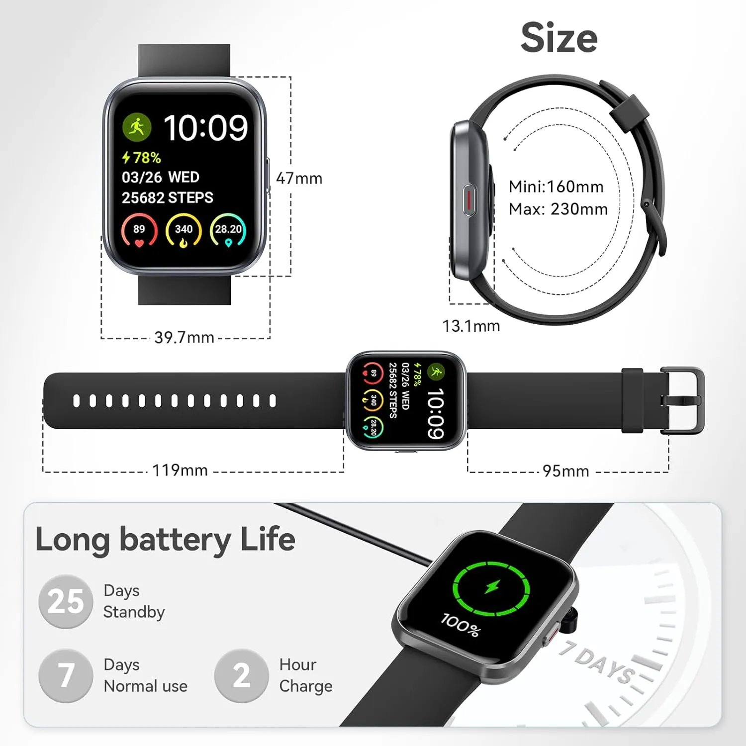 Montre Connectée Capteur de Santé – Image 7