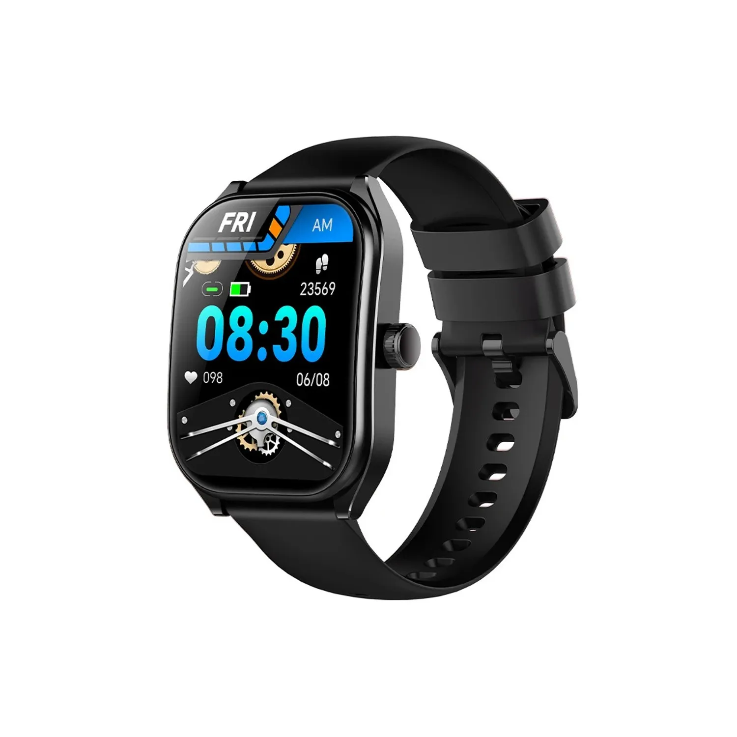 Montre Connectée Noire pour Homme