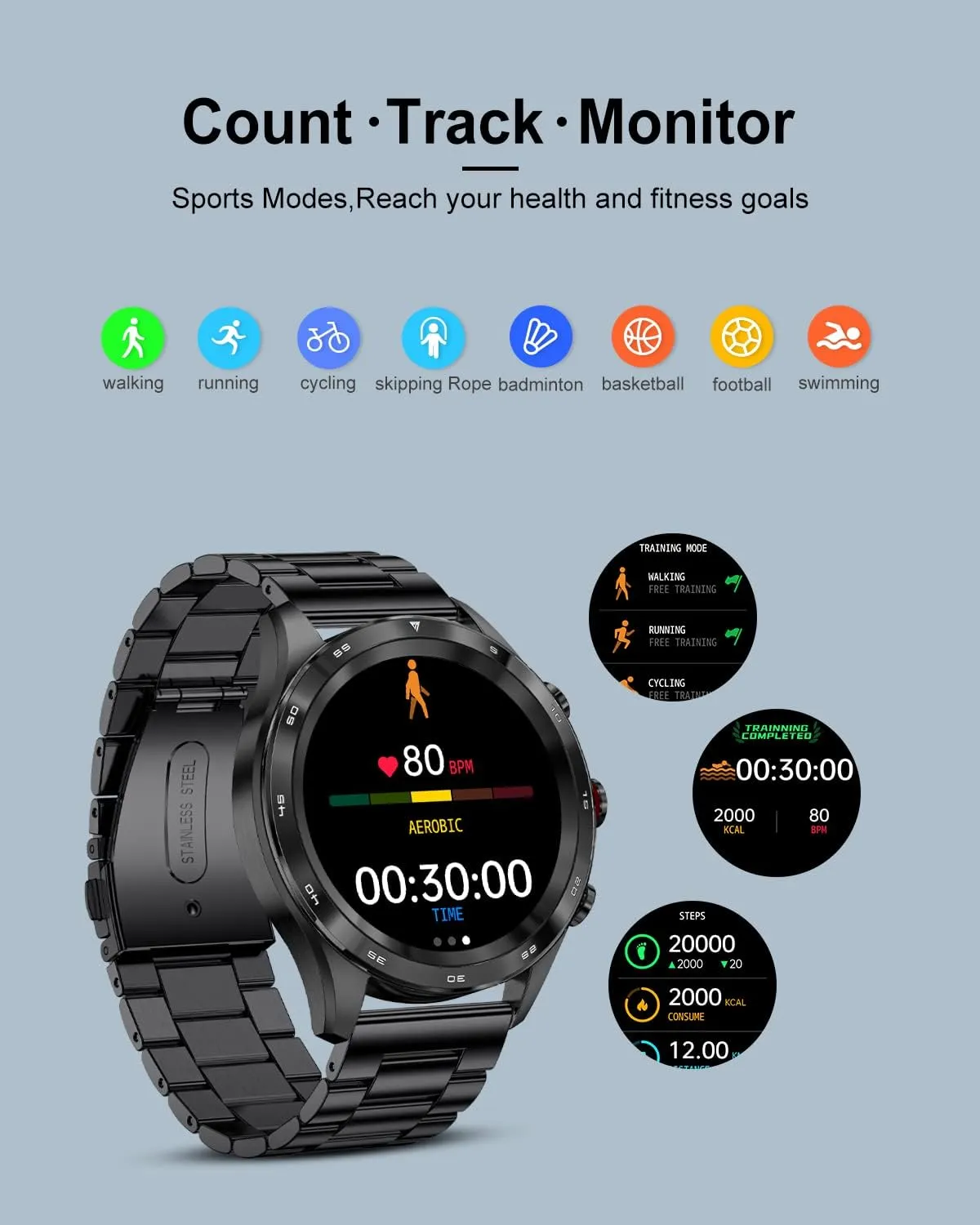 Montre Connectée Homme Tendance – Image 3