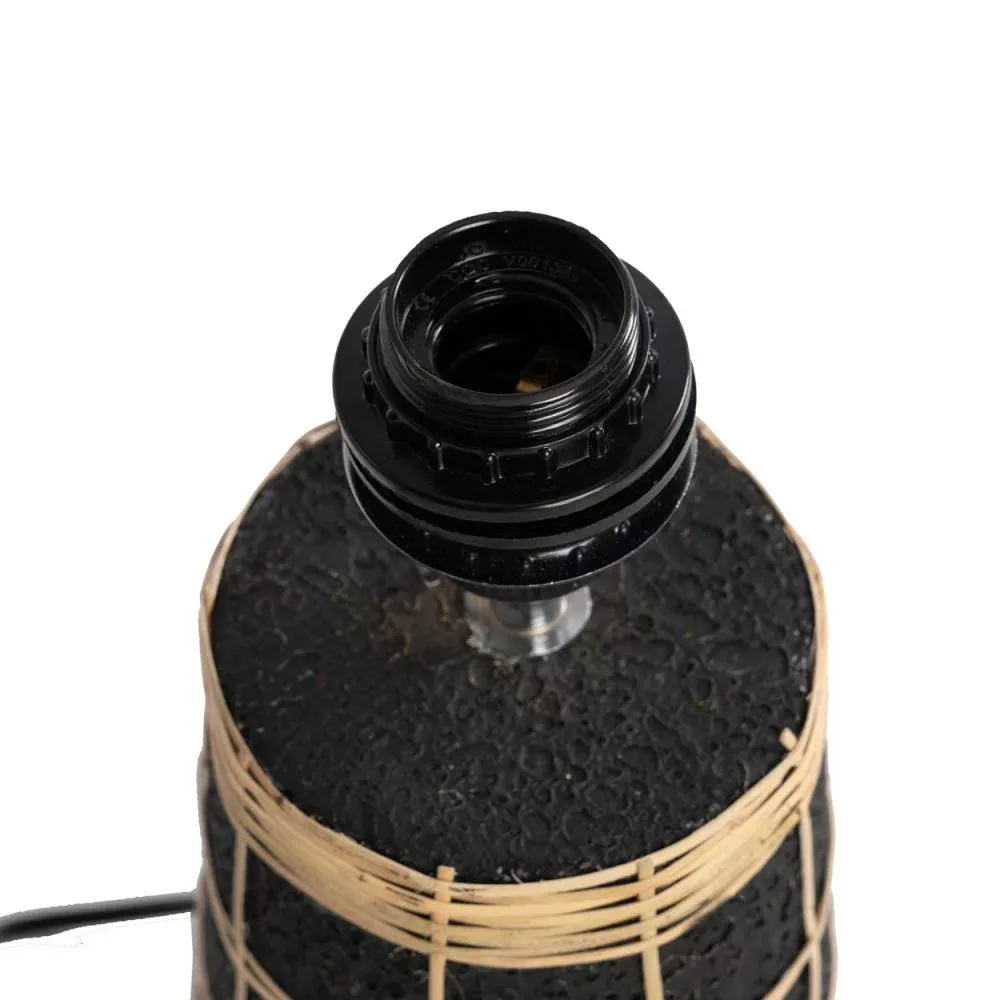 Lampe de table Skiathos- Noir Naturel – Image 4